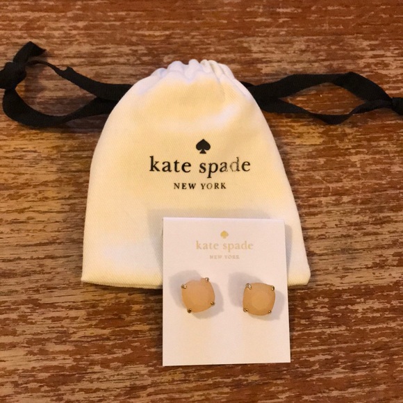 kate spade Jewelry - Kate Spade Earrings Light Pink with Bag